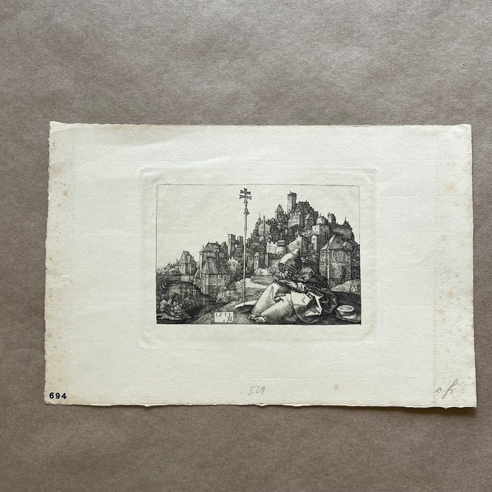 Antique Albrecht Durer St Anthony Fine Art Print